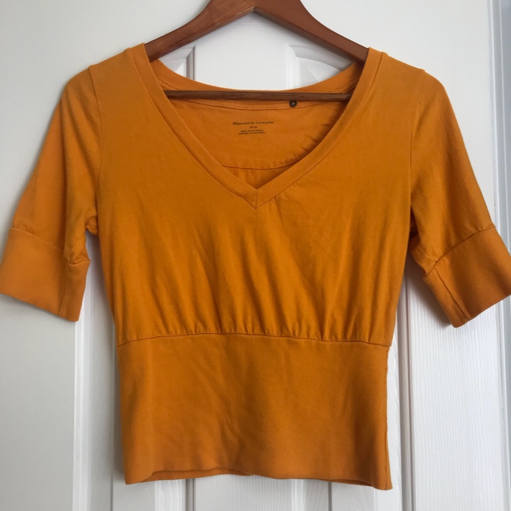 Anthropologie - Fall 3/4 Sleeve Crop Sweater